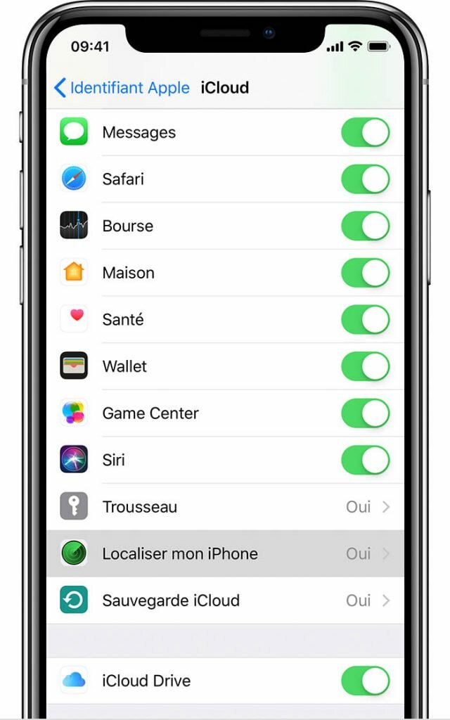 localiser mon iphone
