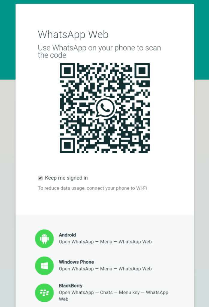 WhatsApp web